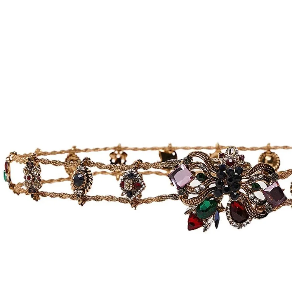 ZARA MULTICOLORED JEWEL BELT